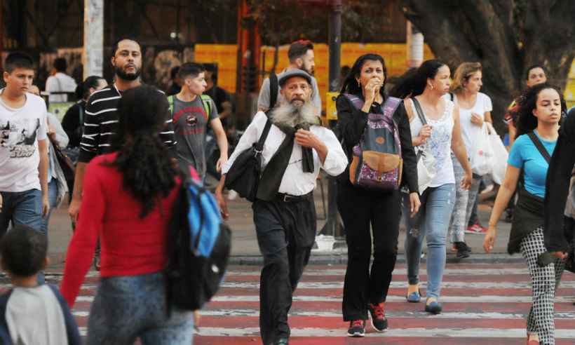 Temperatura mínima cai três graus em BH e domingo terá frio abaixo de 10°C - Alexandre Guzanshe/EM/D.A Press.