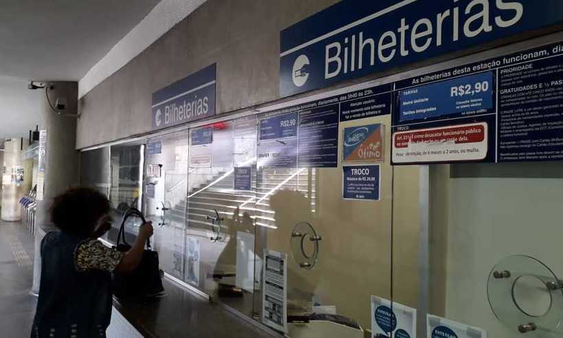 Passageiros do metrô de BH já encontram tarifa mais cara neste domingo - Jair Amaral/EM/D.A PRESS