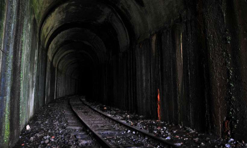 Trens voltarão a passar pelo túnel dos heróis de 32 entre São Paulo e Minas - Ramon Lisboa/EM/D.A Press 