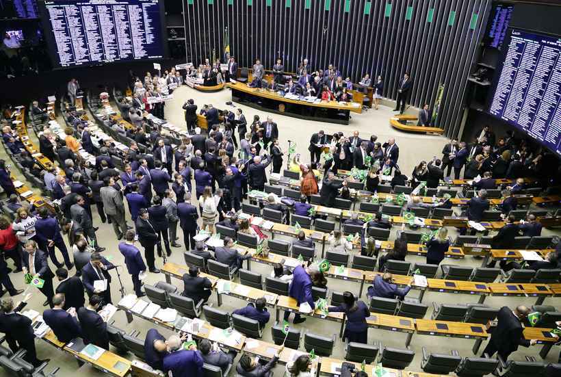 Voto aberto para escolha de presidentes do Senado e da Câmara avança no Congresso - Michel Jesus/Câmara dos Deputados