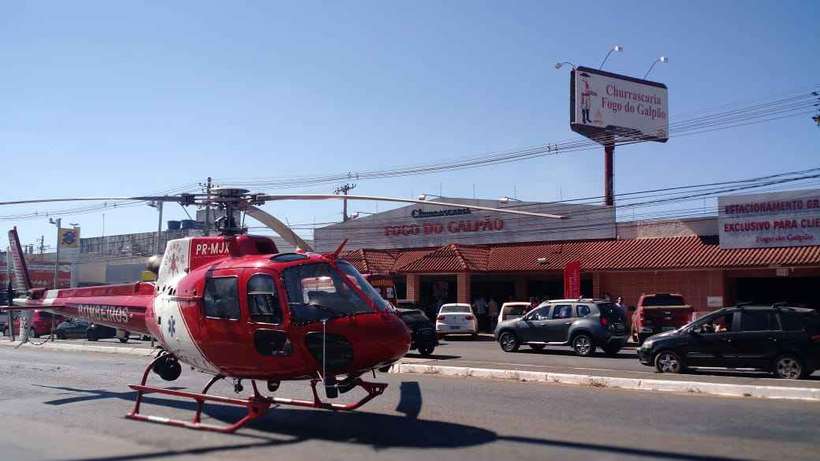 Mulher se engasga e sofre parada cardiorrespiratória em churrascaria - CBMDF/Divulgação