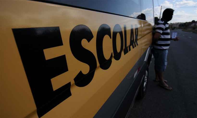 Motoristas de escolares reclamam de alto custo e baixa qualidade de inspeções em BH - Leandro Couri/EM/D.A Press