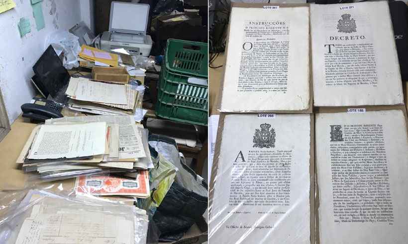 Documentos furtados que contam a história do Brasil eram vendidos em leilões virtuais - MPMG/Divulgação