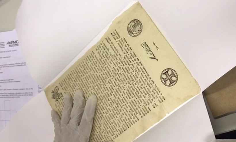 Documentos históricos furtados voltam ao Arquivo Público Mineiro nesta sexta-feira - Ministério Público de Minas Gerais/Divulgação