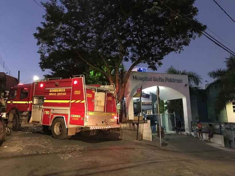 Incêndio ao lado de Sofia Feldman obriga hospital a deslocar bebês para corredor - Ramon Lisboa/EM/D.A Press