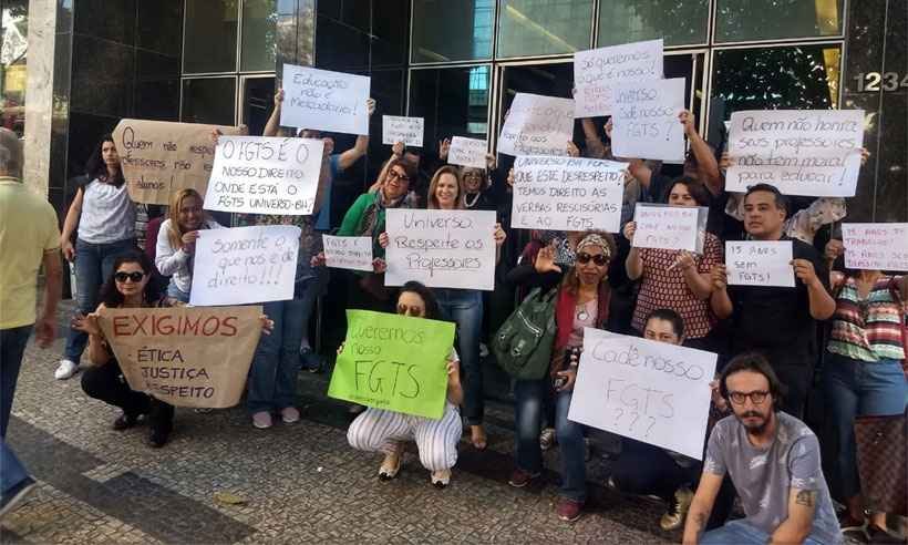 Ex-professores da Universo protestam em Belo Horizonte após demissão em massa  - Ana Clara Ribeiro Lages/Divulgação