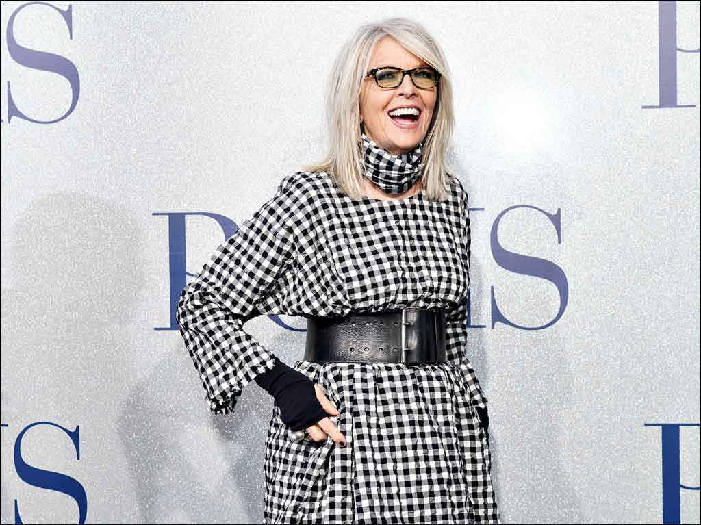 Velhice não assusta a diva Diane Keaton - Robyn Beck/AFP