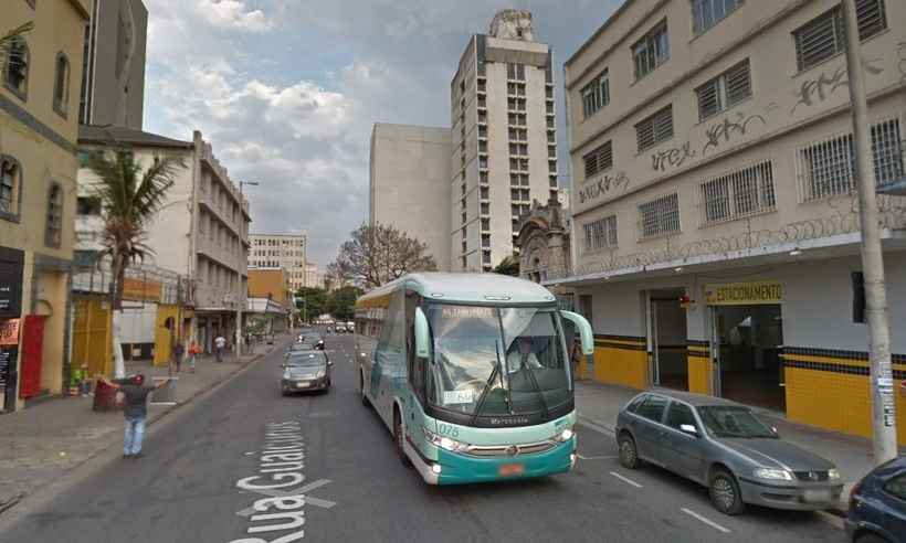 Jovem espancado no Centro de BH é internado em estado grave  - Google Street View/ reprodução