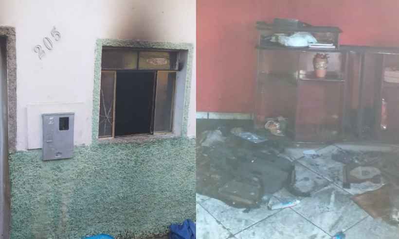 Criança risca fósforo e coloca fogo em casa em Minas Gerais - Divulgação/Corpo de Bombeiros
