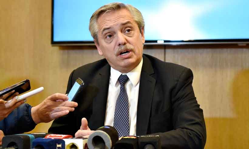 Executivo brasileiro condena fala de Bolsonaro sobre eleições na Argentina - Alberto Fernández Press Office/Divulgação
