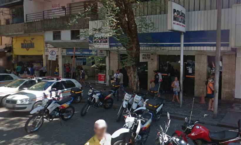 Homem furta celular no Centro de BH e acaba preso na porta de companhia da PM - Reprodução da internet/Google Maps