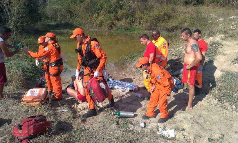 Dois adolescentes morrem afogados em poço, em BH - Corpo de Bombeiros/Divulgação