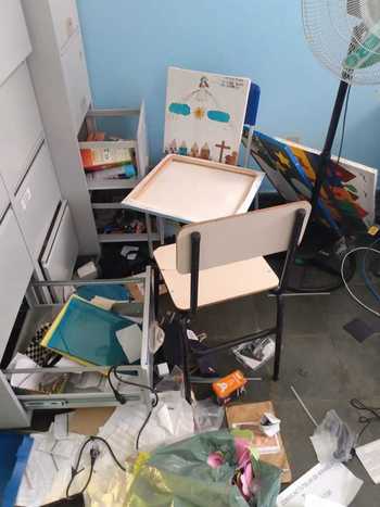 Escola em Minas fica sem aula por causa de vandalismo - Prefeitura de Mirabela/Divulgação