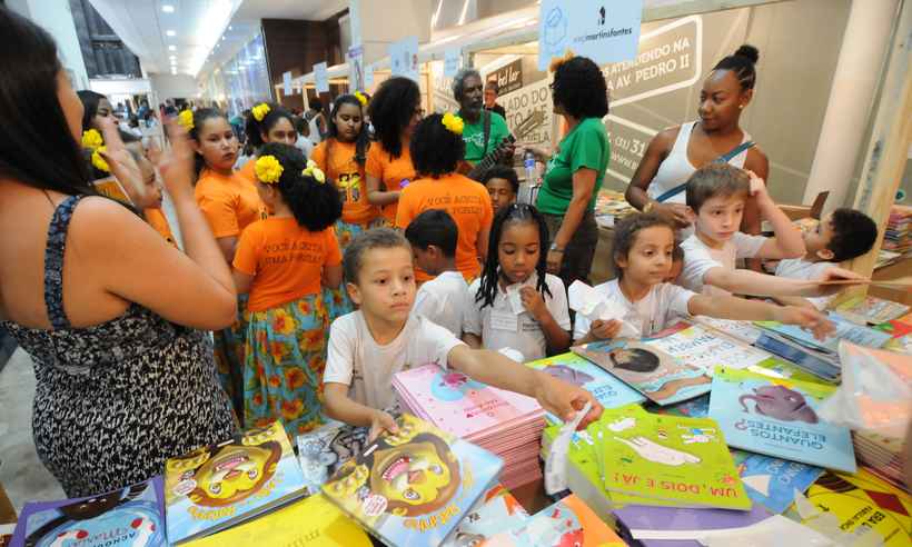 Salão do Livro oferece atrações gratuitas para crianças e adolescentes até domingo - Juarez Rodrigues/EM/D.A Press