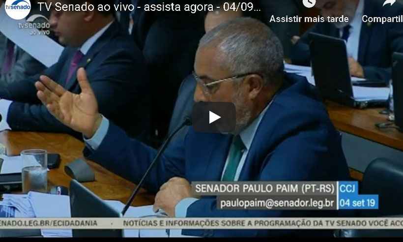 No Senado, começa reunião para discutir e votar Previdência; acompanhe ao vivo - Reprodução/Youtube