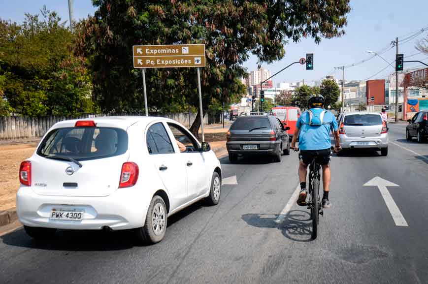 Ciclistas sofrem 2,6 acidentes por dia em BH; veja as saídas propostas pela BHTrans - Fotos: Leandro Couri/EM/D.A Press
