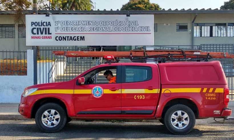 Polícia prende dupla que colocava fogo em mata da BR-040 - Divulgação/Corpo de Bombeiros