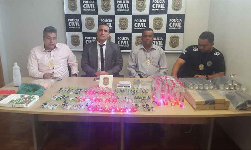 Polícia prende suspeitos de fabricar drogas para festas na Região Centro-Sul de BH - Edésio Ferreira/EM/DA Press