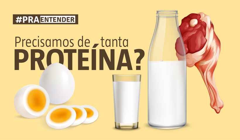 Proteínas: por que você deve tomar cuidado com o excesso - Arte/Hudson Franco
