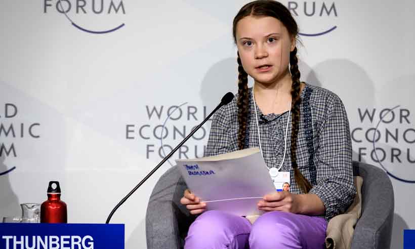 Greta Thunberg é uma fortaleza capaz de fazer até Trump tremer - FABRICE COFFRINI/AFP