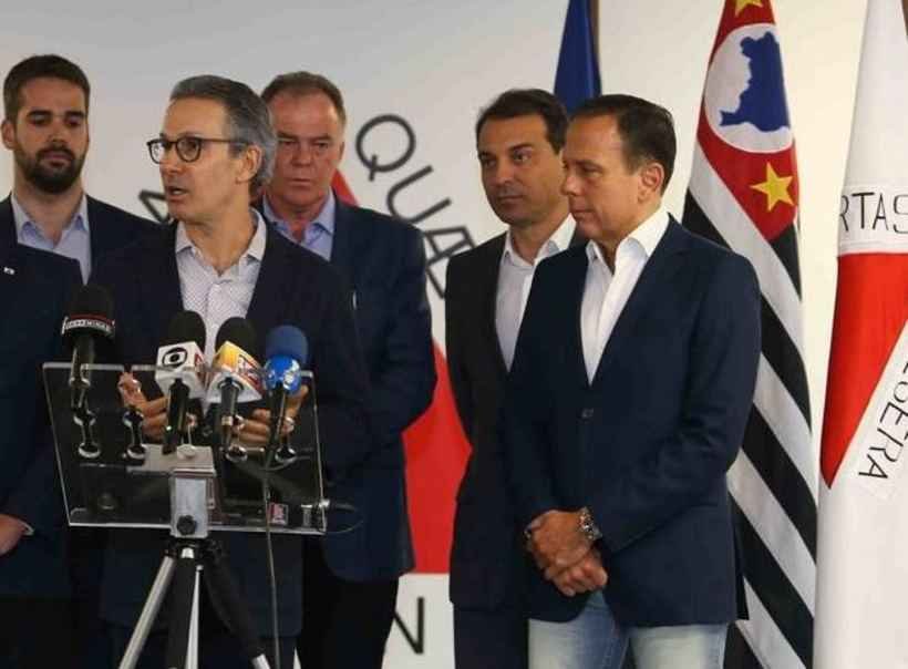 Zema concede título de cidadão honorário ao governador de São Paulo João Doria  - Gil Leonardi/Imprensa MG
