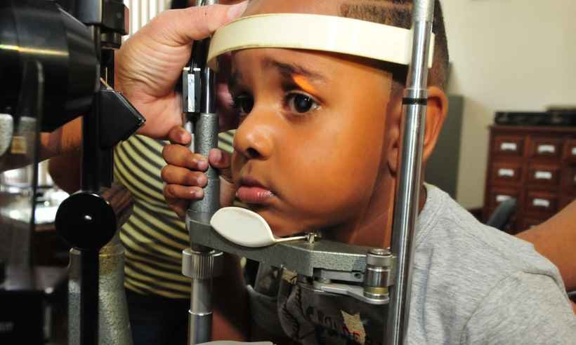 'Muito ansioso e feliz': pequeno Luís Henrique se prepara para cirurgia de catarata  - Gladyston Rodrigues/EM/D.A Press