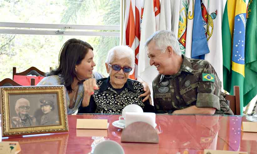 Tenente mineira de 105 anos ganha homenagem em Belo Horizonte - 4ª Região Militar/Divulgação