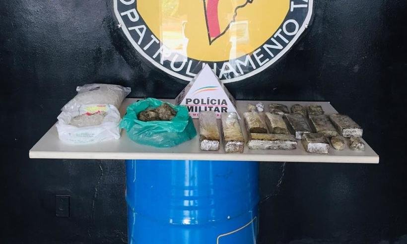 Menor apreendido com mais de 100 kg de maconha é capturado pela segunda vez em 10 dias - Polícia Militar/Divulgação