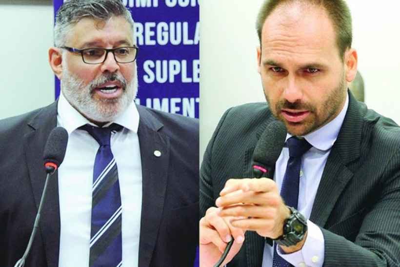 Eduardo Bolsonaro X Frota: 'O senhor era menos promíscuo fazendo pornô', 'mas você gosta de ver' - Reprodução/Agência Câmara