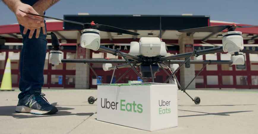 Uber Eats vai testar entrega de comida por drones - Uber Eats/Divulgação