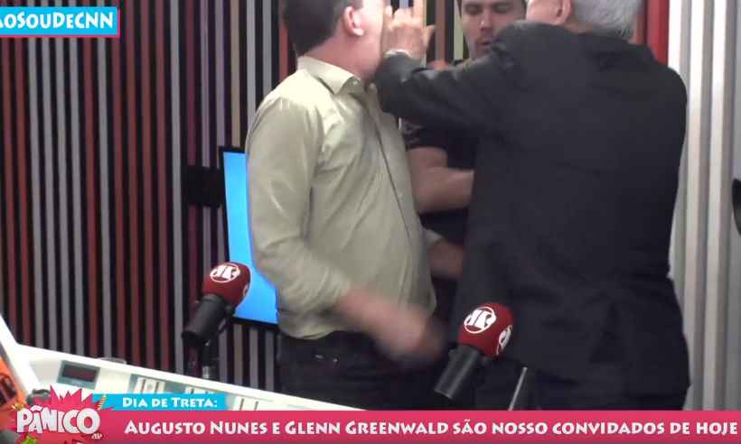 Entenda o motivo da briga entre Augusto Nunes e Glenn Greenwald - Reprodução/YouTube Pânico Jovem Pan