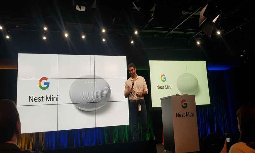 Google Nest Mini chega ao Brasil de olho no Natal - Carlos Altman/EM/D.A PRESS