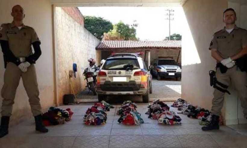 'Ladrão de calcinhas' é flagrado usando uma delas e preso por furtar mais de mil - Whatsapp/Divulgação 