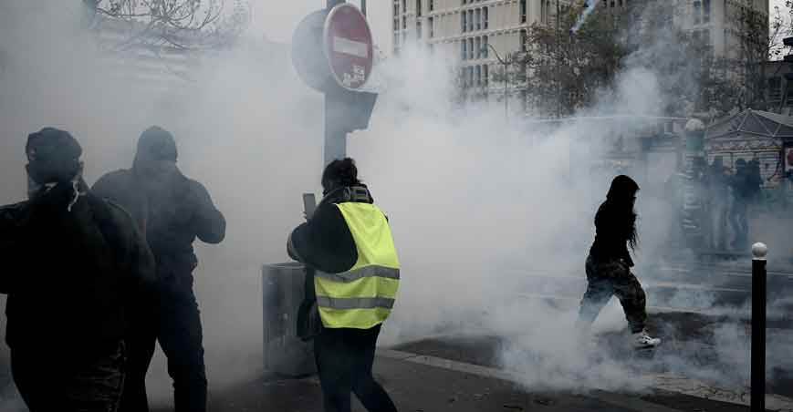  Coletes amarelos voltam às ruas - Philippe Lopez/AFP