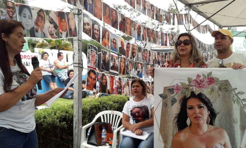 Vítimas são homenageadas em ato dos 10 meses da tragédia de Brumadinho  - Jair Amaral/EM/D.A.Press