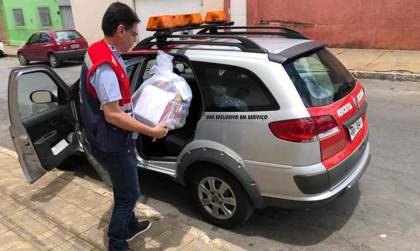 Polícia e Receita fecham cerco a vendedores de baterias automotivas de origem duvidosa em Montes Claros - Receita Estadual/divulgação