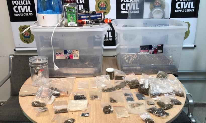 Estudante da UFMG é presa suspeita de traficar drogas dentro da universidade  - Polícia Civil/ divulgação 