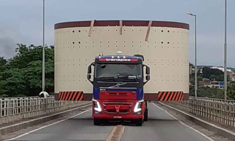 Transporte de carga excedente na BR-040 vai provocar lentidão entre Nova Lima e Barbacena  - Transpev 