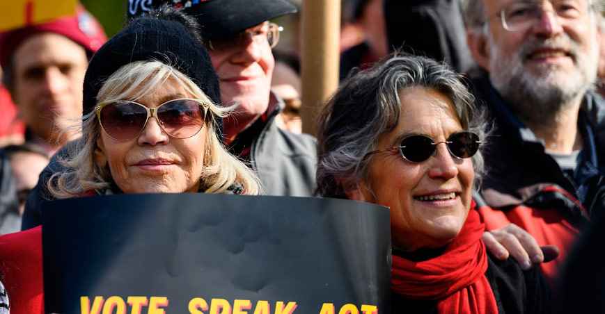 Jane Fonda pode vir ao Brasil para defender a Amazônia - ANDREW CABALLERO-REYNOLDS/AFP