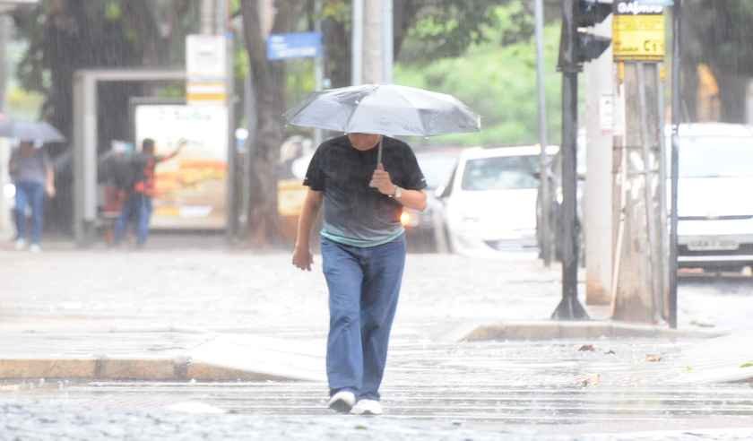 Defesa Civil alerta para chuvas fortes em BH neste domingo - Leandro Couri/EM/DA PRESS