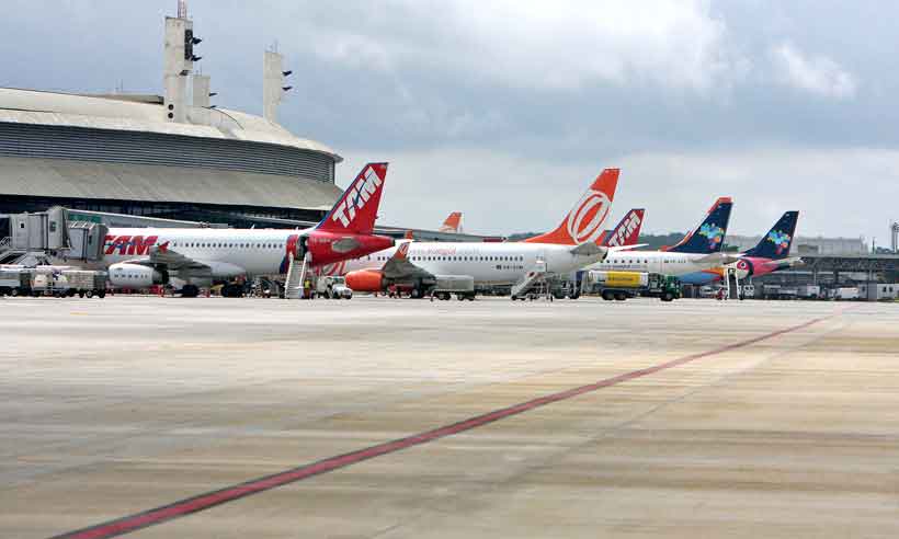 Preço do querosene trava aviação comercial  no país - Edésio Ferreira/EM/D.A Press - 6/12/16