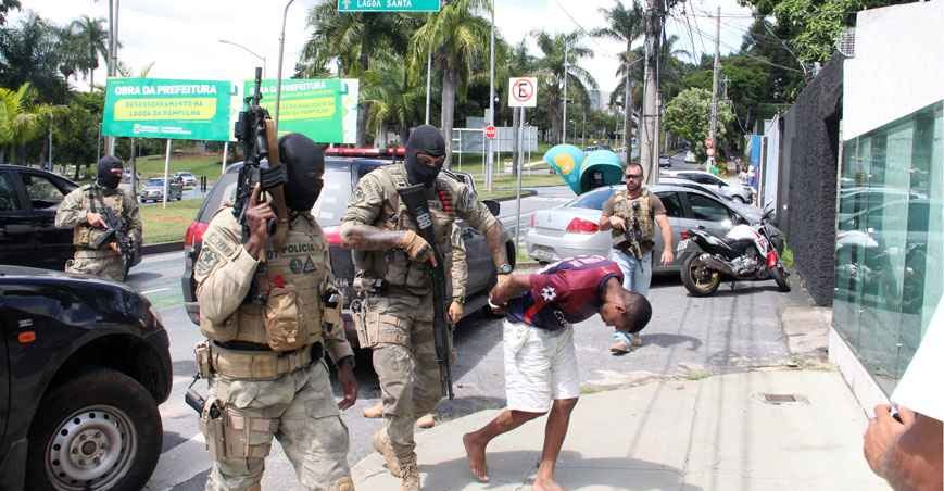 Migração no crime? Explosões de bancos recuam e são superadas por sequestros - Sidney Lopes/EM/D.A Press %u2013 20/2/19