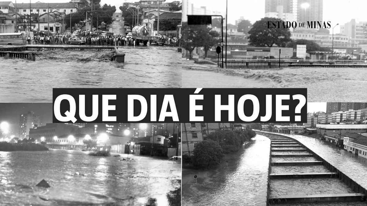 Chuva em BH: que dia é hoje? Vídeo resgata memória de tempestades históricas da cidade - Arquivo/EM