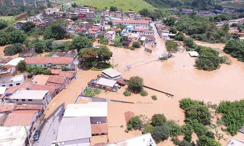 Três famílias ficam ilhadas após chuvas em Jeceaba, na Região Central de Minas - Wesley Rocha/Arquivo Pessoal