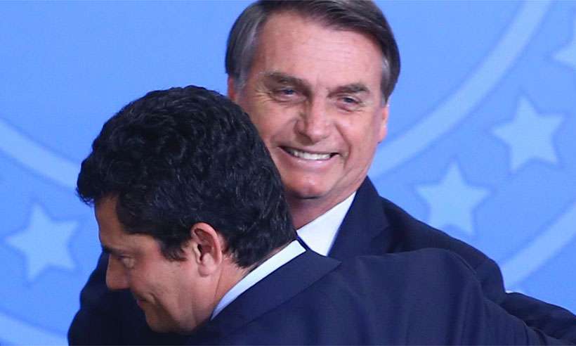 'Moro e eu não mordemos a isca', diz Bolsonaro sobre recriar pasta da Segurança -  Valter Campanato/Agência Brasil 