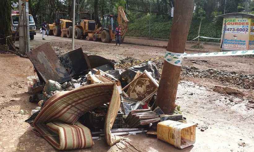 Saiba quais vias de BH continuam interditadas após temporal  - Paulo Filgueiras/EM/D.A Press