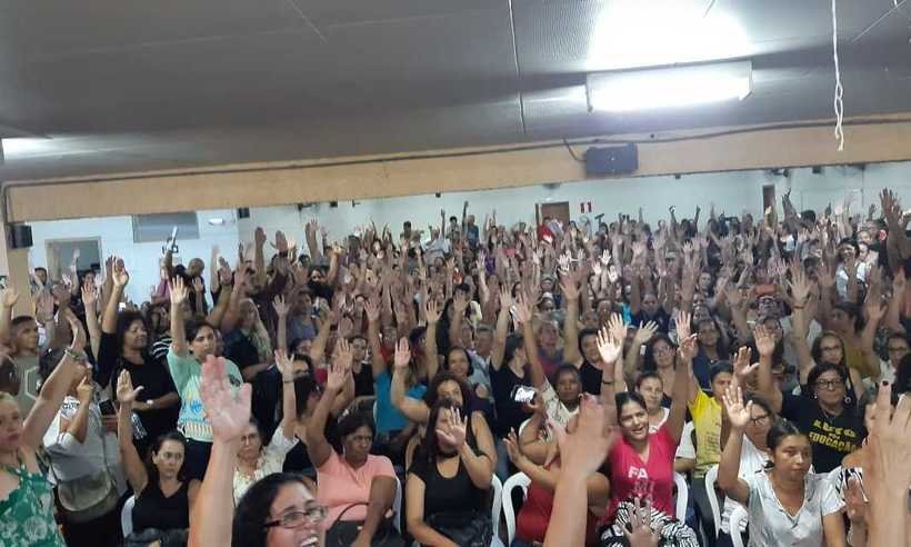 Greve em Betim: professores denunciam ausências de diálogo e reajustes salariais - Divulgação/Sind-UTE Betim