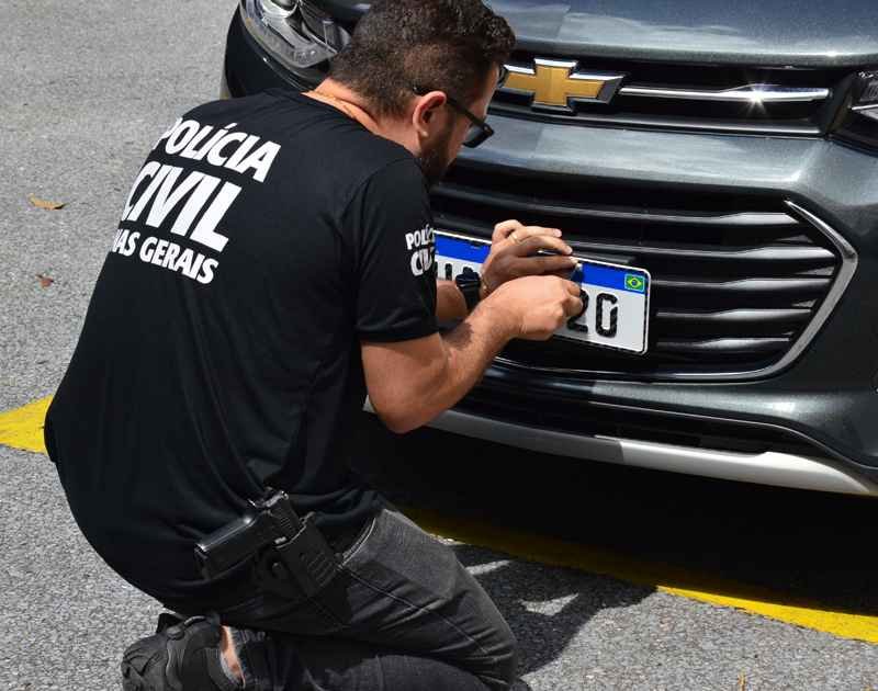 Novo padrão de placa veicular começa a circular em MG a partir da semana que vem - PCMG/Divulgação