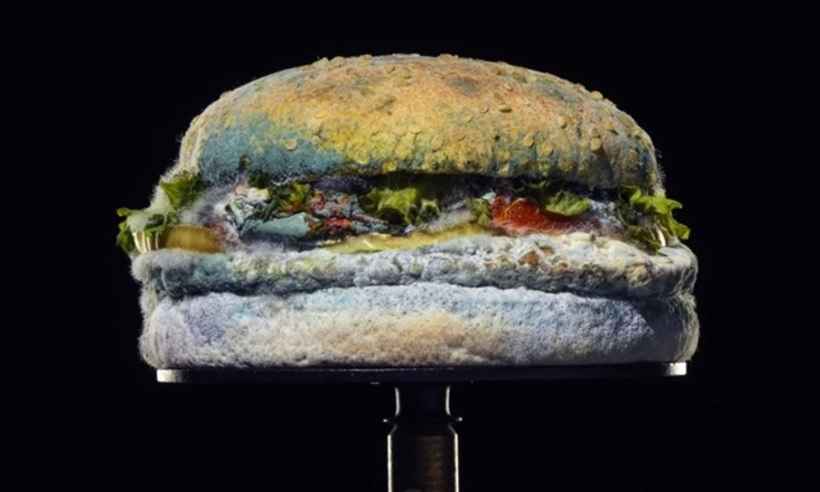 Burger King apresenta hambúrguer em decomposição em campanha publicitária - Divulgação/Burger King