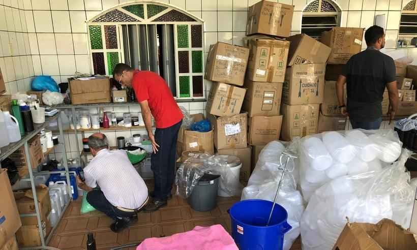 Homem é preso por vender álcool gel falso em Ipatinga - Prefeitura de Ipatinga/Divulgação